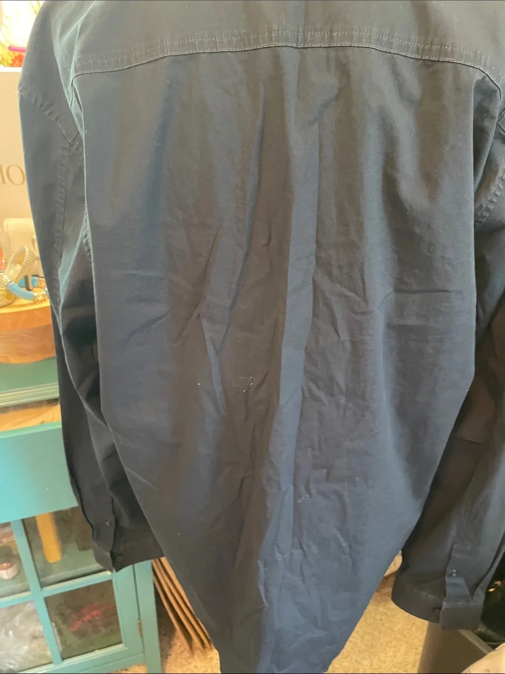 Unisex  Lululemon -Navy Button-Down Shirt - Picture 8 of 14